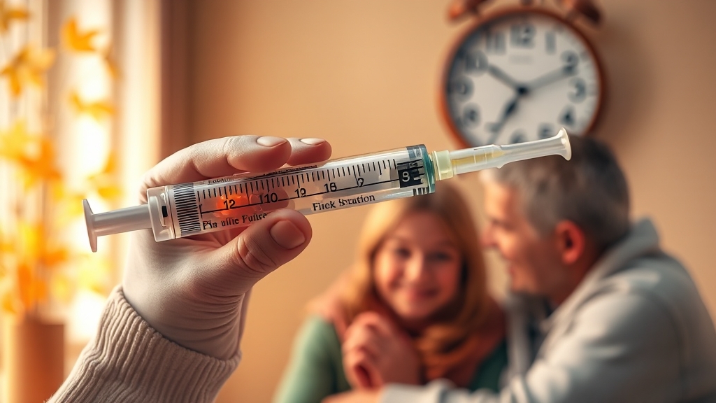 2025년 독감 예방접종 일정 (realistic 스타일)