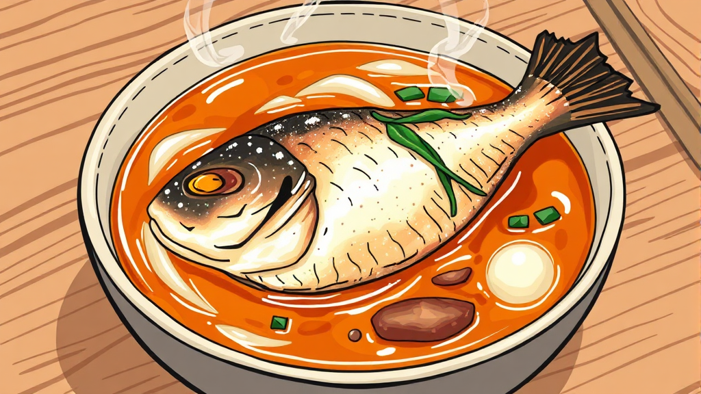 박준우 셰프 요리 비법 (illustration 스타일)