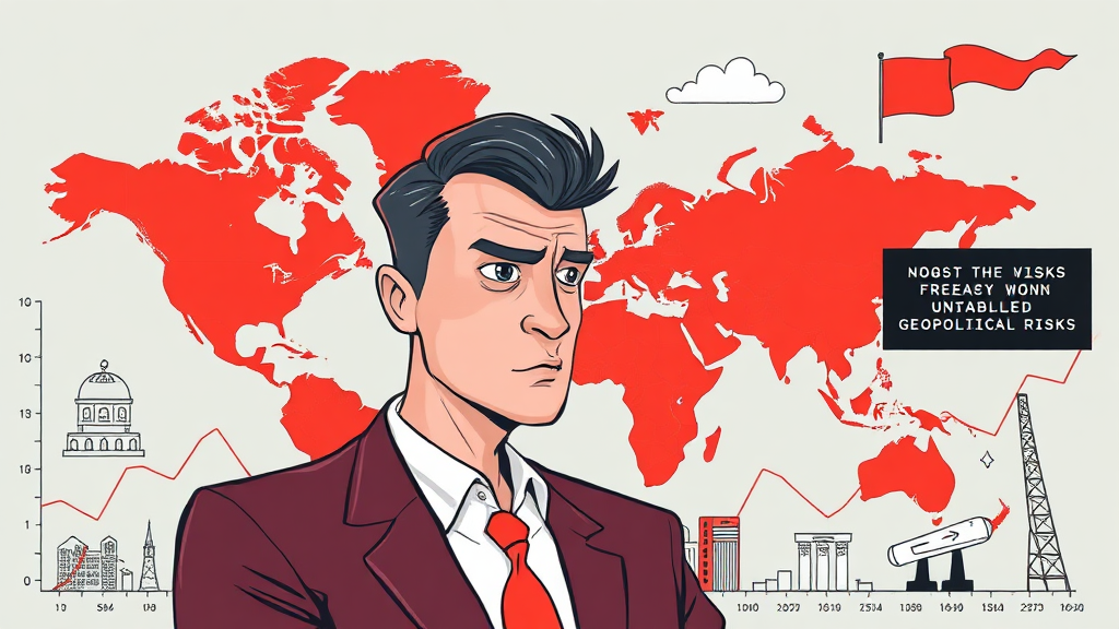 지정학적 리스크, 투자 전략은? (illustration 스타일)
