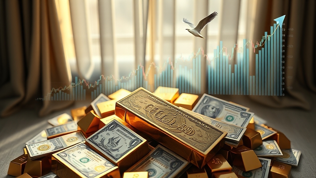 오늘의 시세: 금, 환율, 주식 (realistic 스타일)