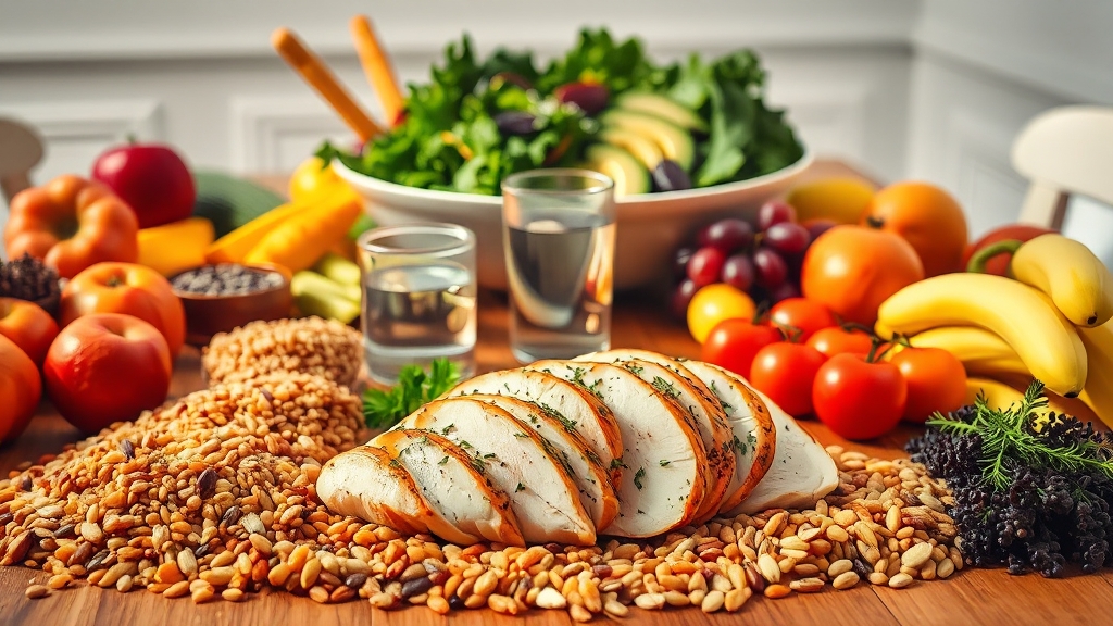 아랫배 지방, 식단 관리법 (realistic 스타일)