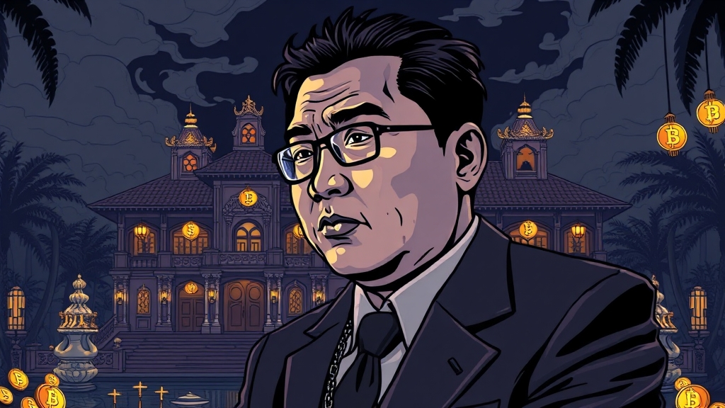 사건 중심 인물: 천즈와 프린스 그룹 (illustration 스타일)