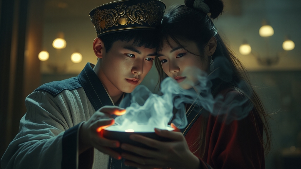 주요 등장인물 심층 분석 (김우빈, 수지) (realistic 스타일)