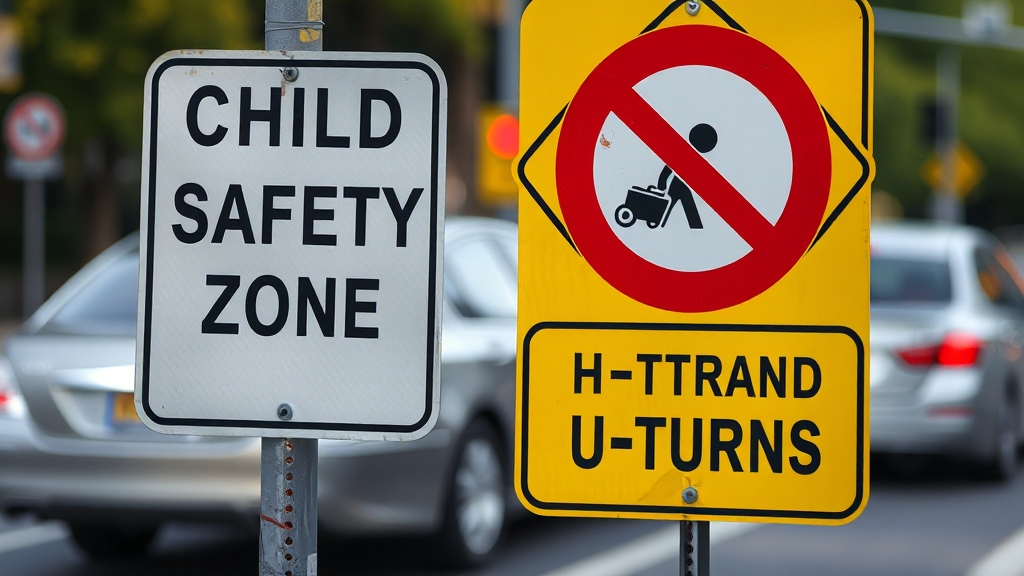 불법유턴 과태료: 종류 및 금액 (realistic 스타일)