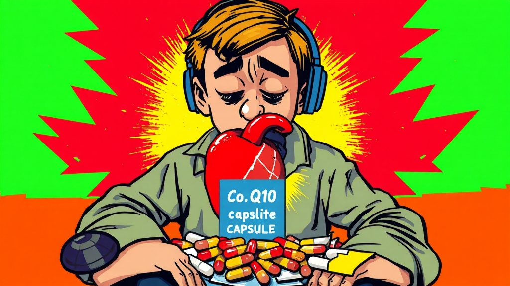 코큐텐이 부족하면 나타나는 증상 (popart 스타일)