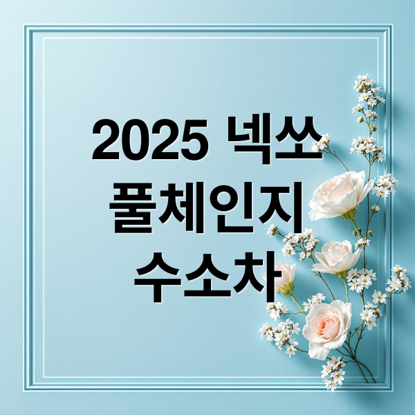 2025 넥쏘
풀체인지
수소차 (현대 넥쏘 보조금 사양)