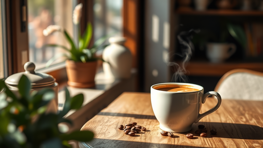 홈카페 구축 (realistic 스타일)