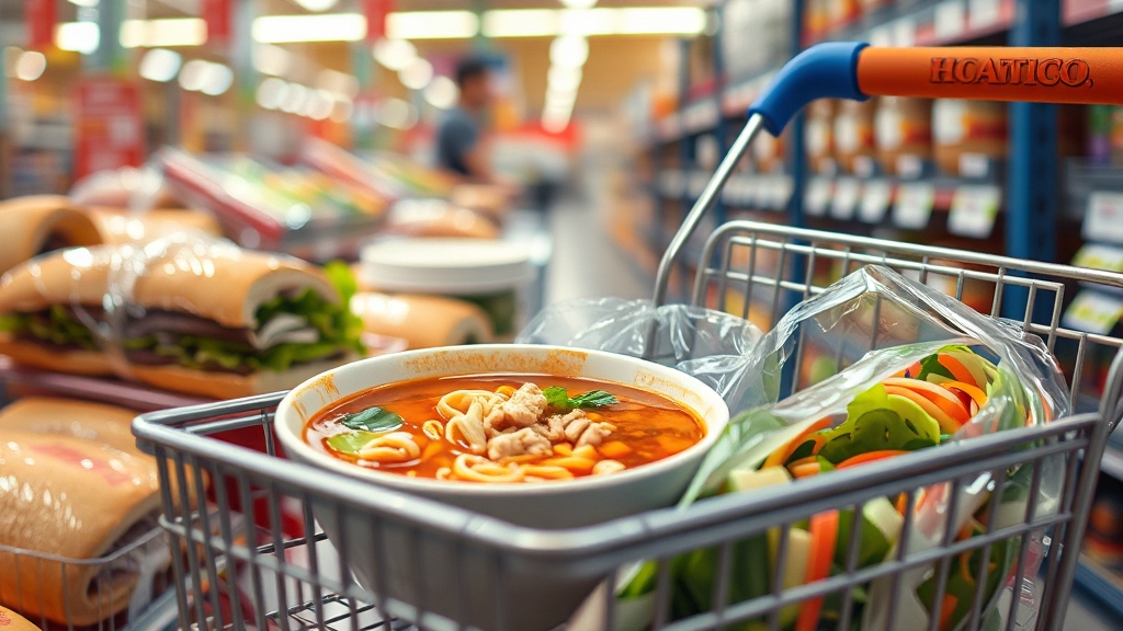 코스트코 간편식 추천 (realistic 스타일)