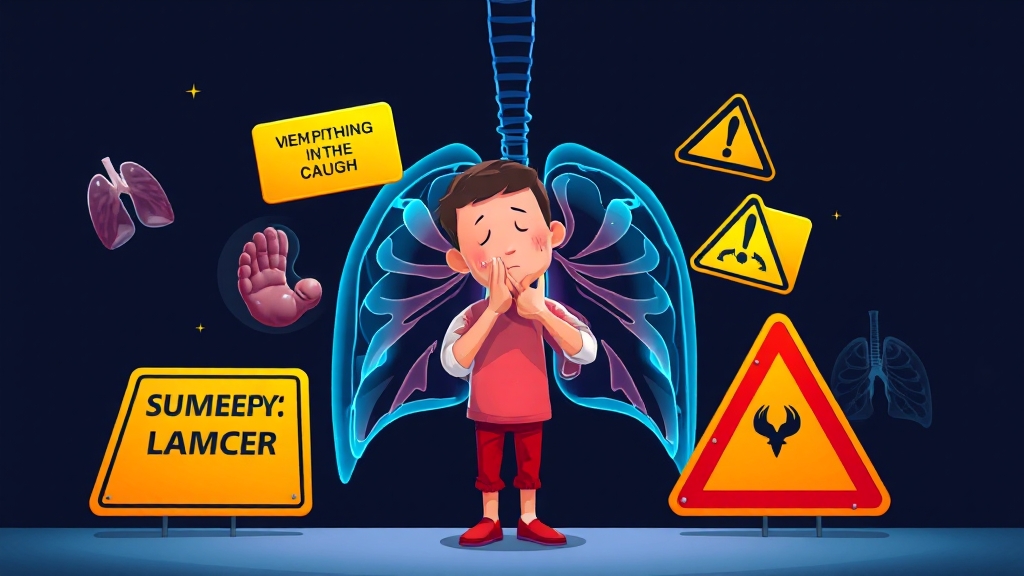 초기 증상과 조기 발견 (cartoon 스타일)