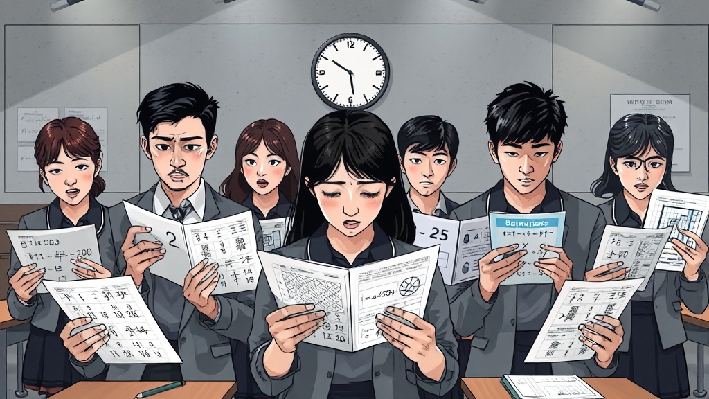 6월 모의평가 난이도 상세 총평 (illustration 스타일)