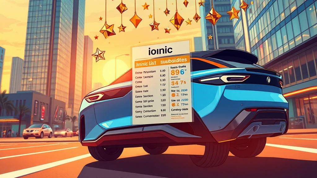 아이오닉 6 가격 및 혜택 (cartoon 스타일)