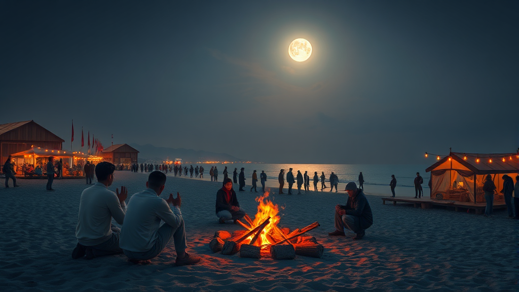 축제 즐기기 팁: 예약, 먹거리, 주차 정보 (realistic 스타일)