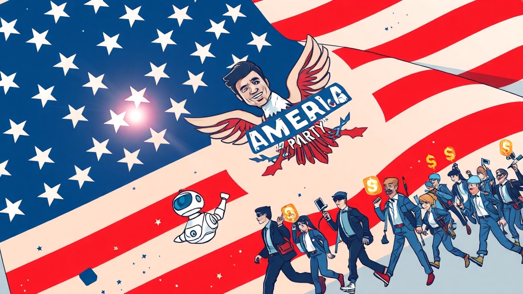 머스크, 왜 ‘아메리카당’ 창당하려 할까? (cartoon 스타일)