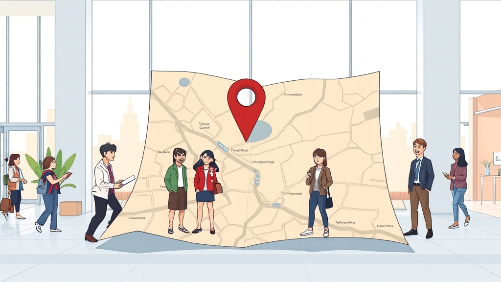 삼성증권 영업점 위치 안내 (cartoon 스타일)