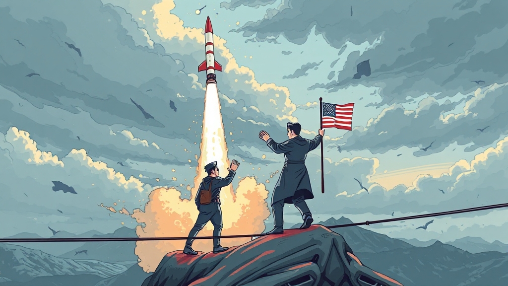 한반도 안보, 한국 외교 과제는? (illustration 스타일)