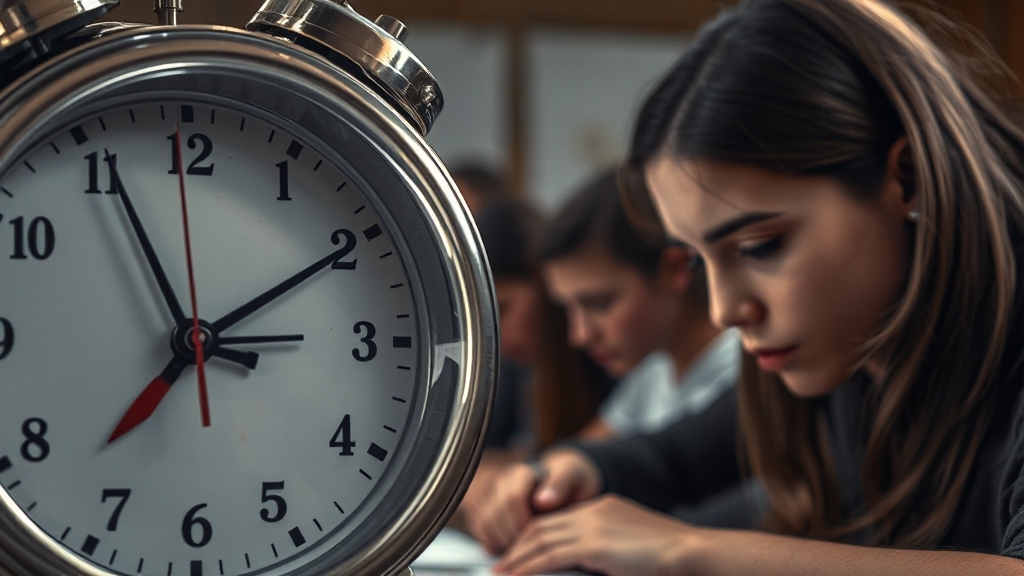수능 시계, 왜 중요할까? (realistic 스타일)
