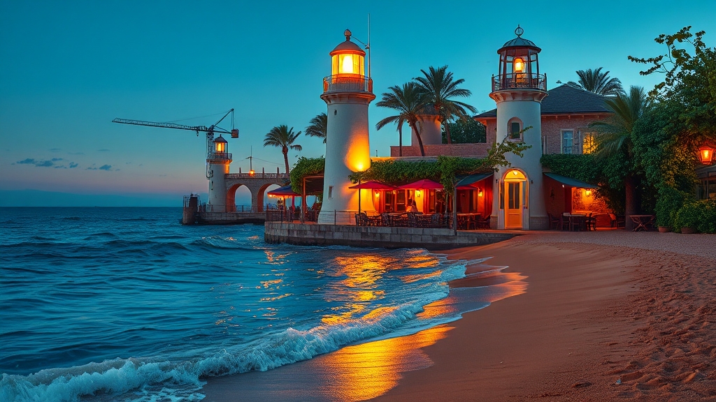 하조대 맛집 투어, 이렇게 즐겨봐요! (realistic 스타일)