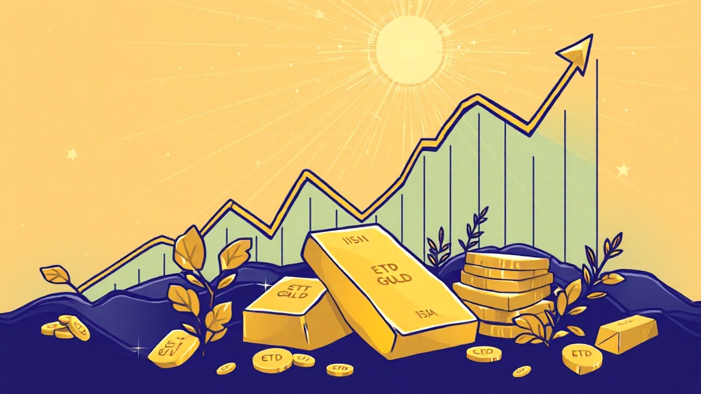 금 ETF 투자, 세금은 얼마나 내야 할까요? 절세 꿀팁 (illustration 스타일)