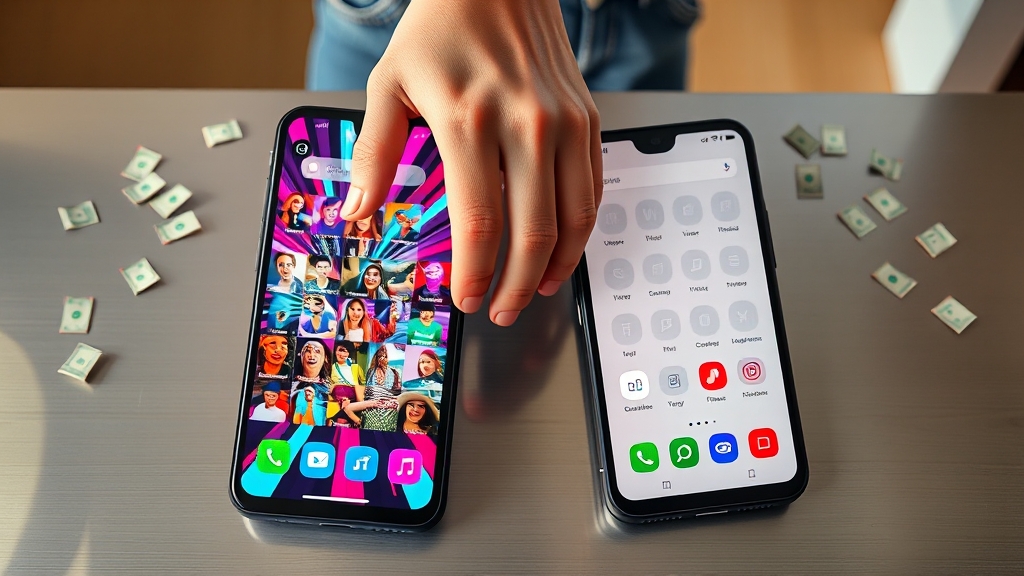 틱톡 vs 틱톡 라이트 차이점 (realistic 스타일)