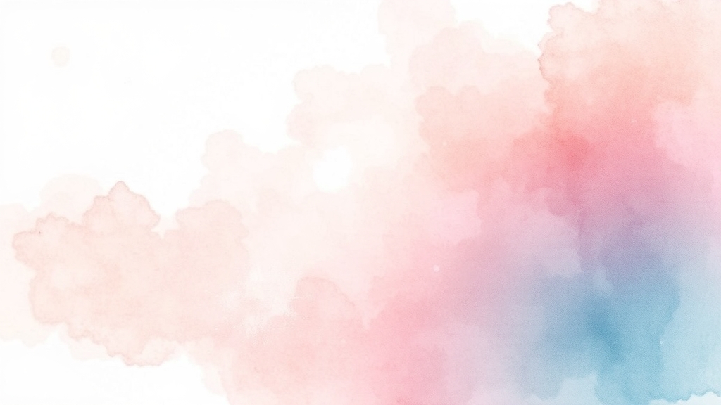 생활 습관 개선 (watercolor 스타일)