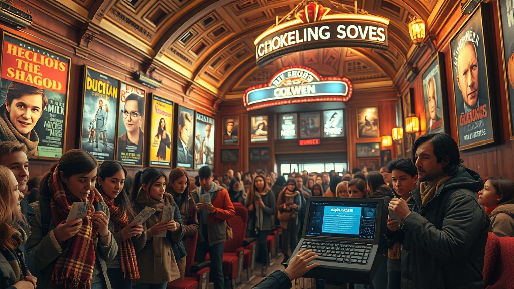 영화 할인쿠폰 향후 재배포 계획 (realistic 스타일)