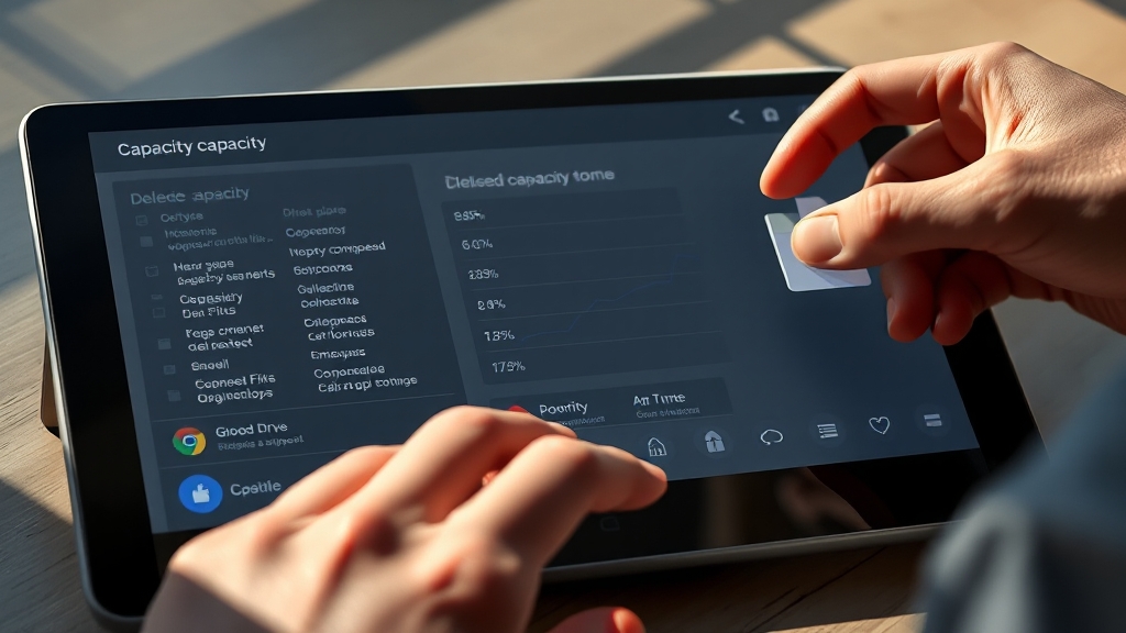 효율적인 용량 관리 전략 (realistic 스타일)