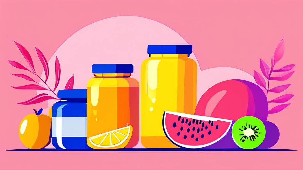 내 몸에 맞는 다이어트 보조제 성분 찾기 (cartoon 스타일)