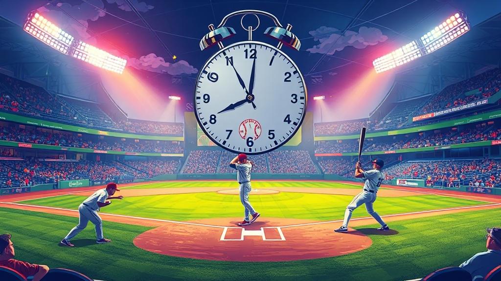 연장전 이닝 축소, 경기 운영 방식 변화 (illustration 스타일)