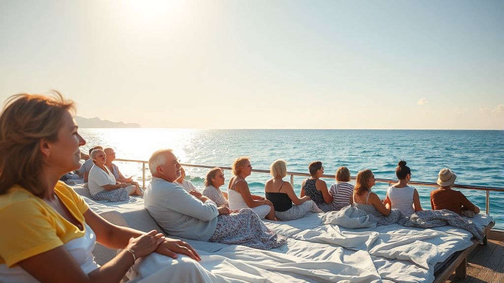 해양치유센터 시설 및 이용 안내: 편안하고 즐거운 치유 경험 (realistic 스타일)