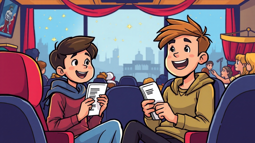 영화/문화생활 할인 (cartoon 스타일)