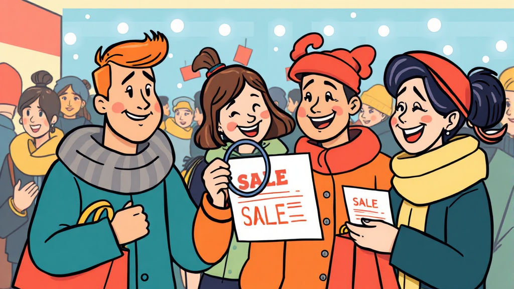 세일 기간 주의사항 (cartoon 스타일)