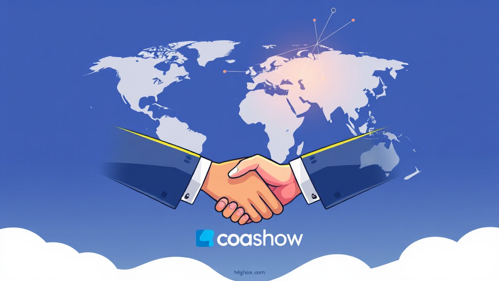 글로벌 비즈니스 기회 확대 (illustration 스타일)