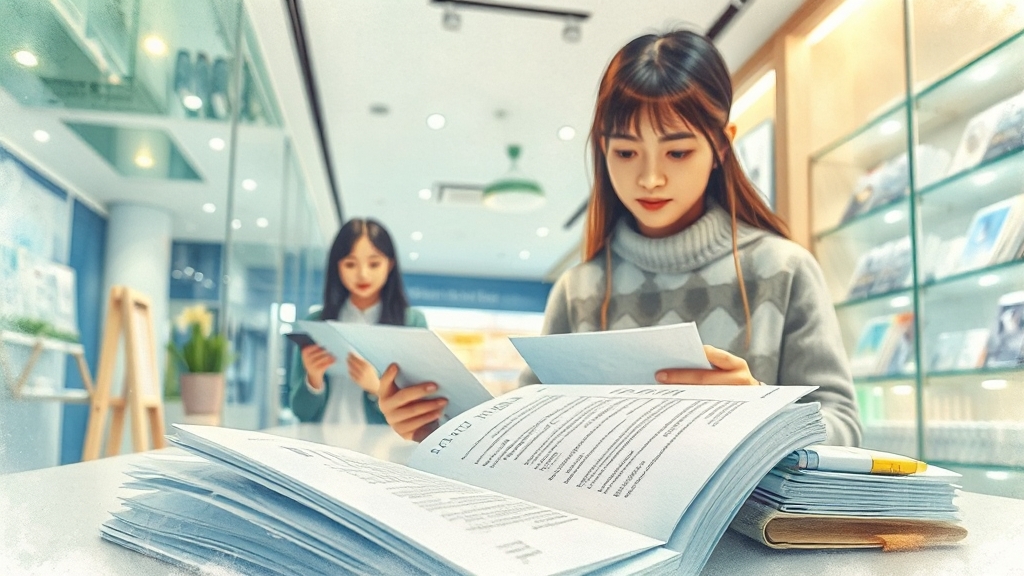 신청 방법 및 절차 (watercolor 스타일)