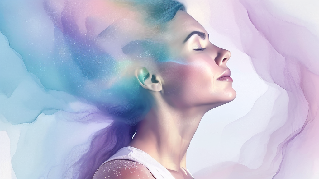 HDL 콜레스테롤 수치에 영향을 미치는 요인들 (watercolor 스타일)