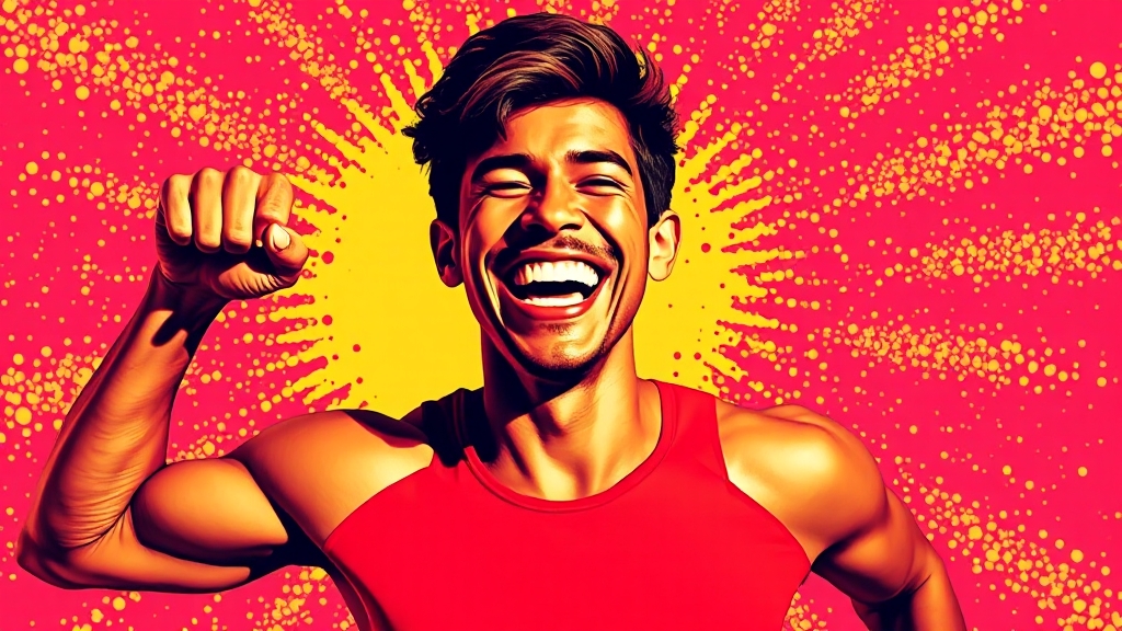 건강한 입 안, 활기찬 삶! (popart 스타일)