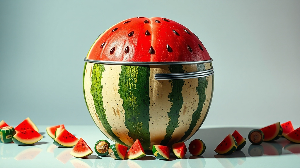 수박껍질, 왜 헷갈릴까? (popart 스타일)