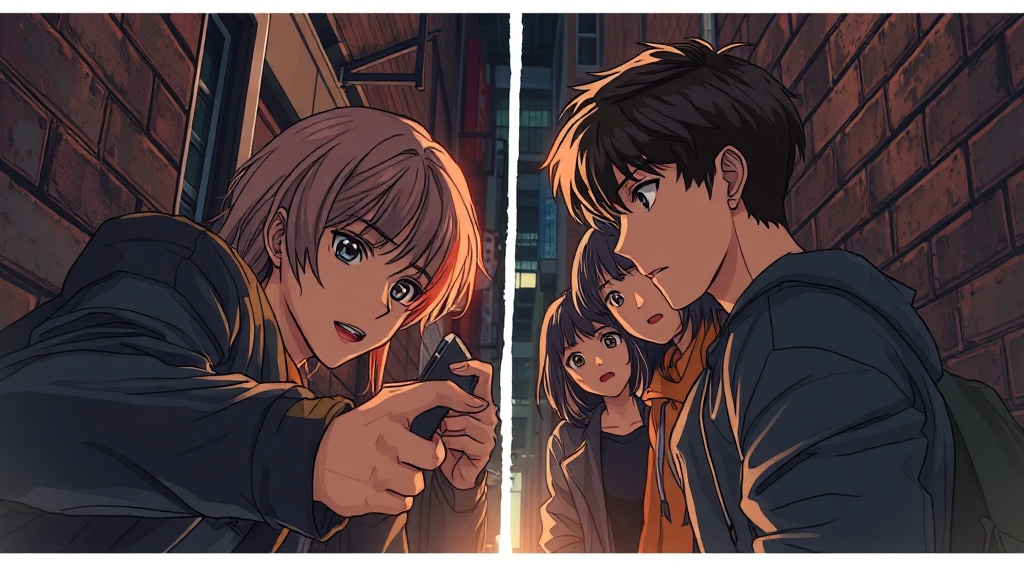 웹툰과 드라마 줄거리 차이 (realistic 스타일)