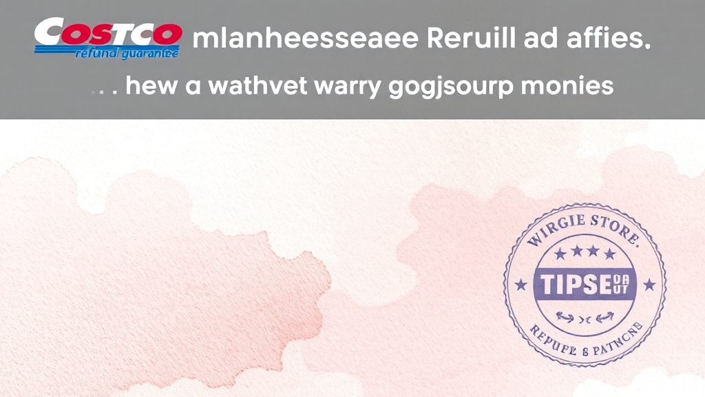 코스트코 연회비 환불 및 갱신 (watercolor 스타일)