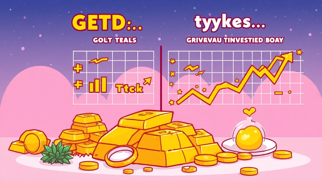 나에게 맞는 금 ETF는? 종류별 특징 비교 (cartoon 스타일)