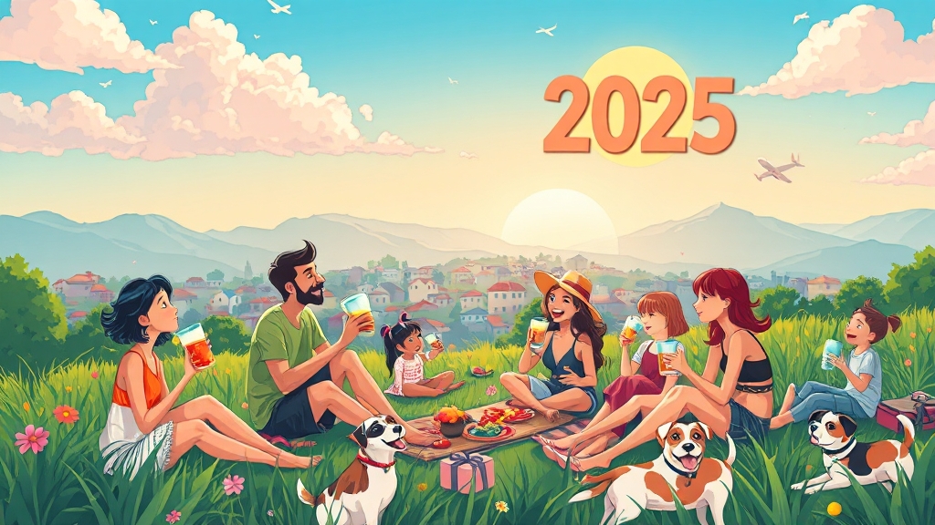 2025년 삼복 날짜와 의미 (cartoon 스타일)