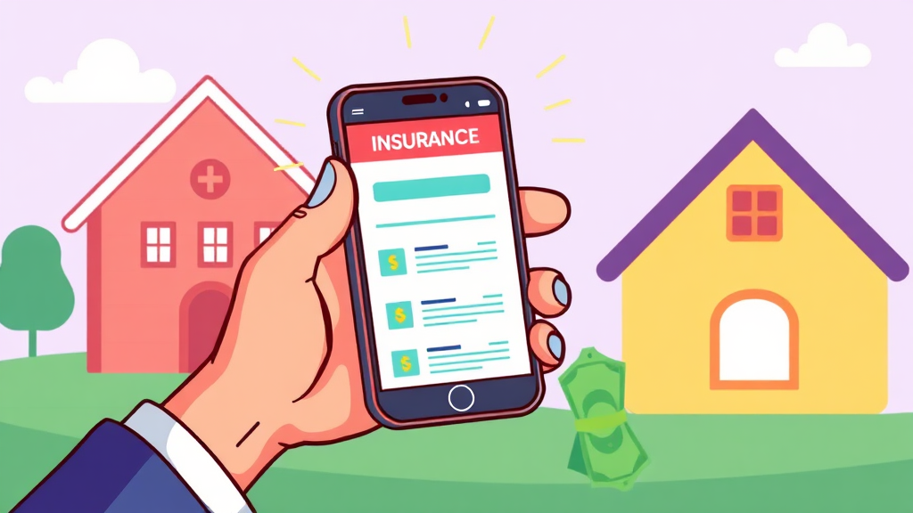 간편하게 내 보험 가입 내역 확인하는 방법 (cartoon 스타일)