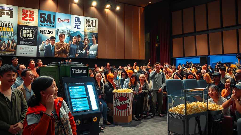 티켓 예매 및 관람 정보 (realistic 스타일)