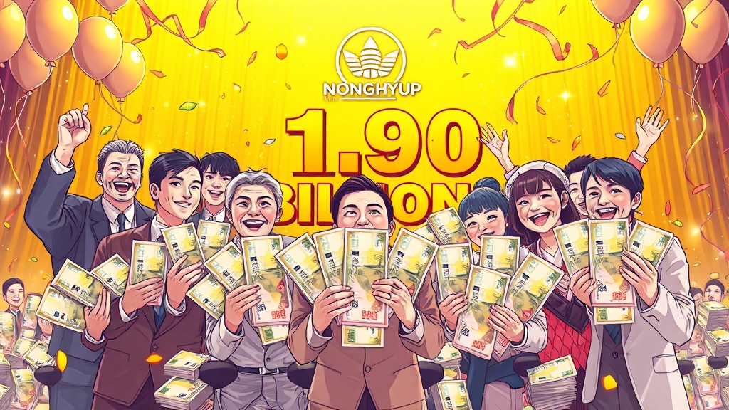 당첨 결과 & 당첨금 안내 (illustration 스타일)