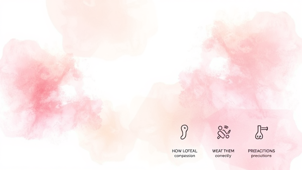 압박스타킹, 제대로 알기 (watercolor 스타일)