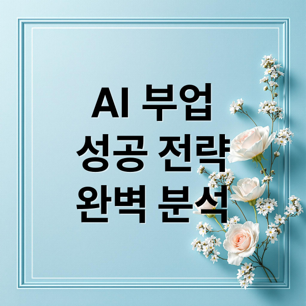 AI 부업
성공 전략
완벽 분석 (AI 부업 시작 전 사람들이 잘 모르는 사실)