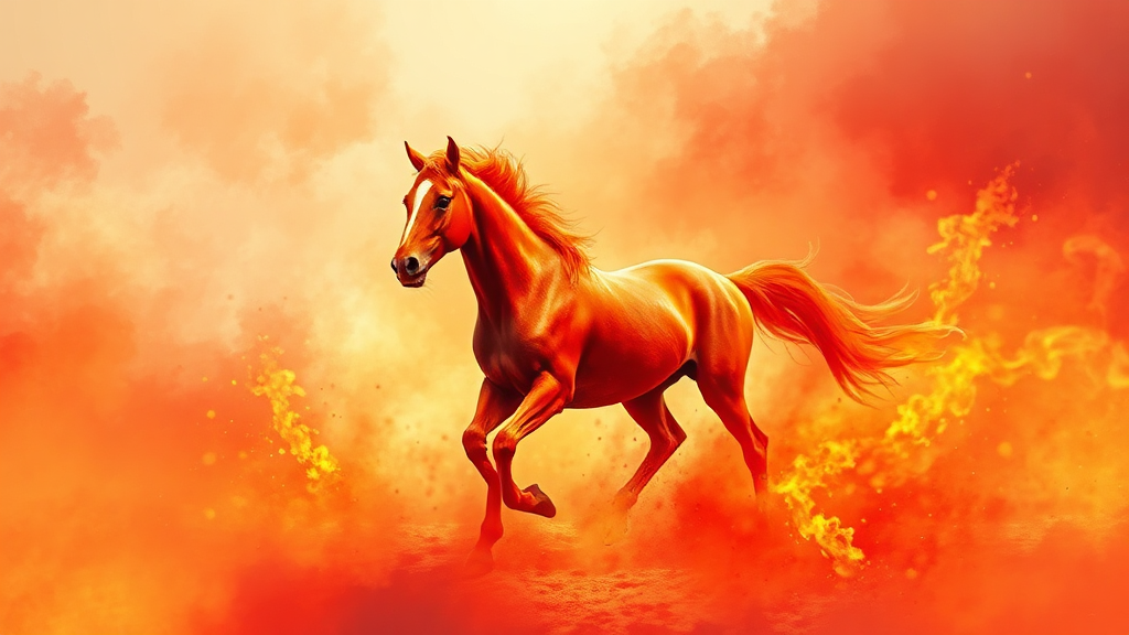 병오년 유래와 역사 (watercolor 스타일)