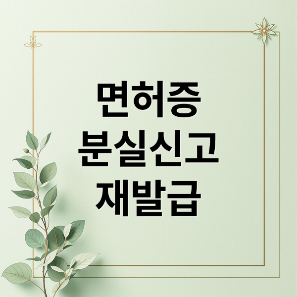 면허증
분실신고
재발급 (운전면허증 재발급 절차)