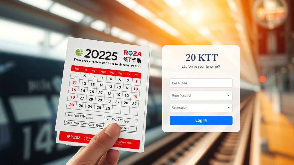 추석 KTX 예매 팁 (realistic 스타일)