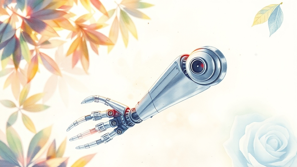 로봇 인공관절 수술 장점 비교 (watercolor 스타일)