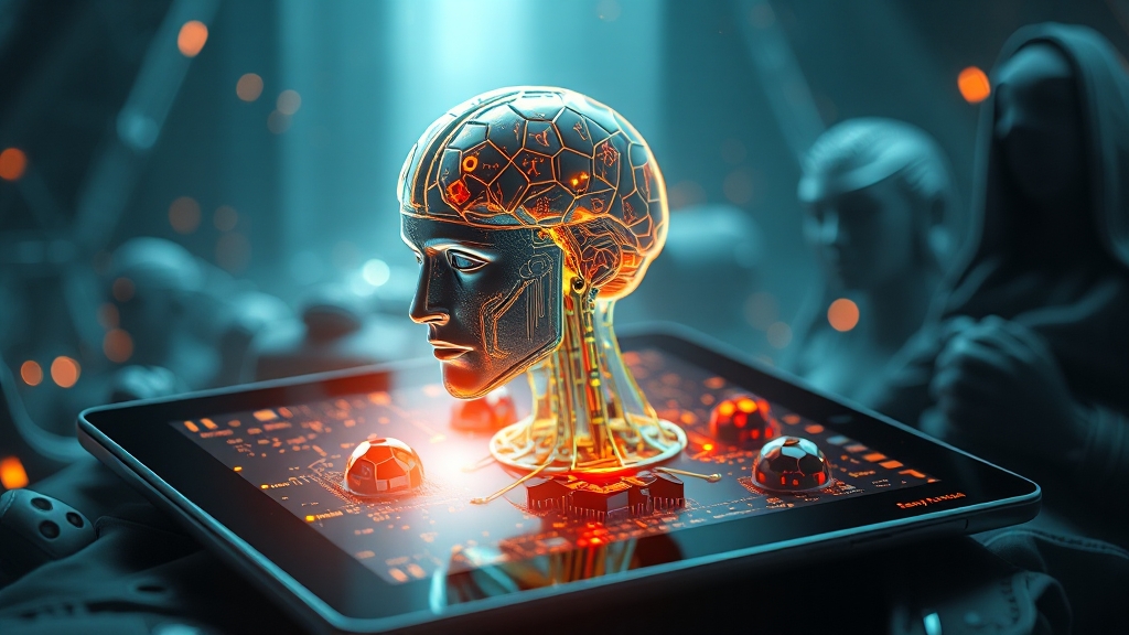 성능 파헤치기: 칩셋, 메모리, AI (realistic 스타일)